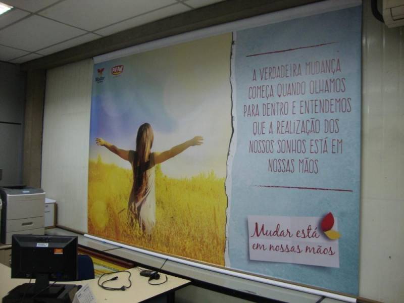 Banner de Lona com Ilhós Rodrigues Alves - Banner Lona Impressão Digital