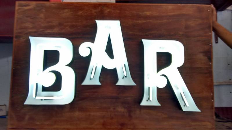 Letreiro Neon Bar Aparecida do Taboado - Letreiros de Neon para Bar