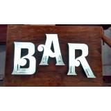 letreiro neon para bar Cidade Tiradentes