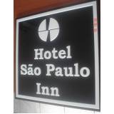 placa de inox para loja Cascavel