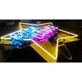 quanto custa letreiro neon decorativo Novo Xingú