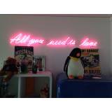 quanto custa letreiros com neon Salvador